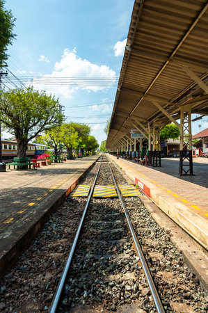LAMPANG, THAILAND - March 6, 2020 : Landscape of Nakhon Lampang railway station, Thailand.のeditorial素材