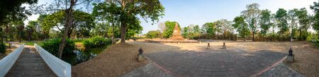 Panorama view of I-Kang temple or Wat I-Kang, Chiang Mai province.