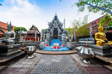 CHIANG MAI, THAILAND - April 15, 2020 : Wat Sri Suphan or Silver Temple in Chiang Mai Province, Thailand.のeditorial素材
