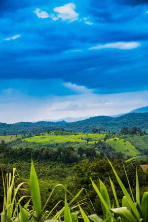 Mountain view of Nan province, Thailand.の写真素材