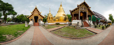 CHIANG MAI, THAILAND - May 11, 2020 : Wat Phra Sing Waramahavihan is the temple that is very important in Chiang Mai province, Thailand.のeditorial素材