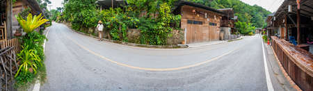 CHIANG MAI, THAILAND - May 14, 2020 : Mae Kampong Village in Chiang Mai Province, Thailand.のeditorial素材