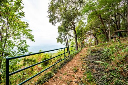Pha Dam viewpoint at Bhubing palace, Chiang Mai province.の写真素材