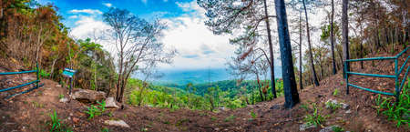 CHIANG MAI, THAILAND - May 20, 2020 : Pha Dam viewpoint at Bhubing palace, Chiang Mai province.