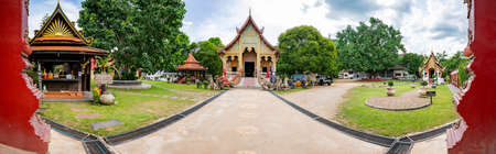 CHIANG MAI, THAILAND - July 7, 2020 : Panorama of Aranyawat Temple, Thailand.のeditorial素材