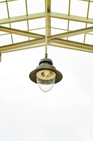 Translucent roof or skylight roof with lamp, Thailand.