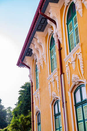 Chao Phraya Abhai Bhubate Building in Prachin Buri Province, Thailand.のeditorial素材