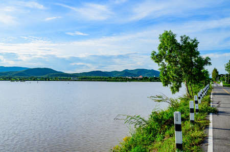 Landscape of Rong Tio Reservoir in Phu Kam Yao district, Phayao province.の写真素材