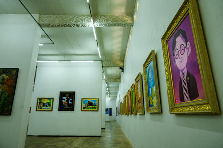 NAN, THAILAND - November 5, 2020 : Nan Riverside Art Gallery in Tha Wang Pha District, Thailand.のeditorial素材