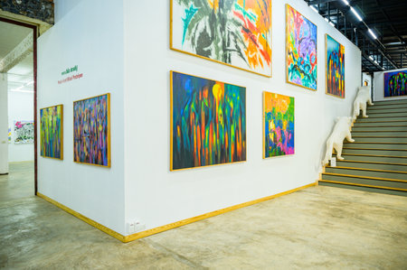 NAN, THAILAND - November 5, 2020 : Nan Riverside Art Gallery in Tha Wang Pha District, Thailand.のeditorial素材