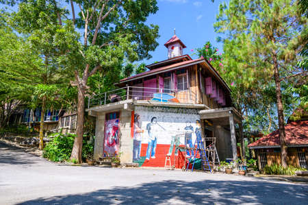 NAN, THAILAND - November 5, 2020 : Nan Riverside Art Gallery in Tha Wang Pha District, Thailand.のeditorial素材