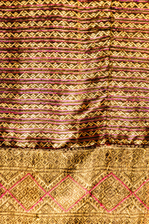 Sin Tin Jok Cloth from Wiang Sa District, Nan Province.の写真素材