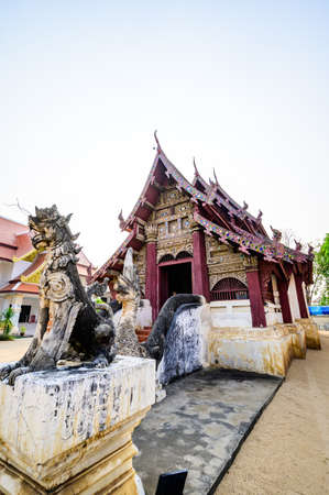 Beautiful Old Church in Wat Hang Dong, Chiangmai Province.の写真素材