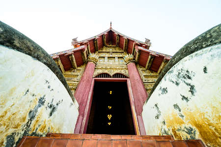 Beautiful Old Church in Wat Hang Dong, Chiangmai Province.のeditorial素材