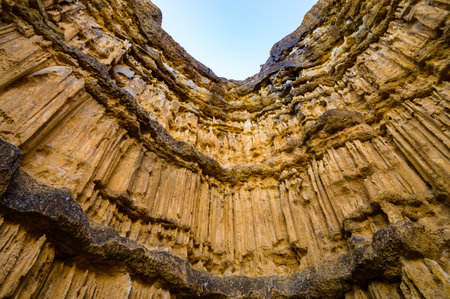 Pha Chor, the rocky cliffs are shaped like huge walls and pillars in Mae Wang National Park, Chiang...