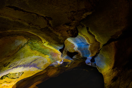 Mae Sap Cave in Khun Khan National Park at Chiang Mai Province, Thailand.の写真素材