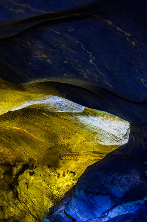 Mae Sap Cave in Khun Khan National Park at Chiang Mai Province, Thailand.の写真素材