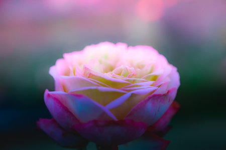 Pink roses with natural background in the park.の写真素材