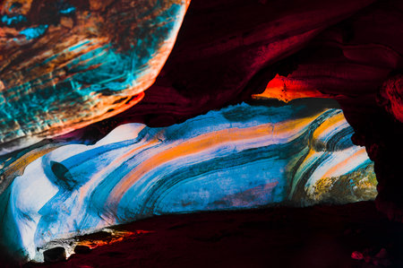 Mae Sap Cave in Khun Khan National Park at Chiang Mai Province, Thailand.の写真素材