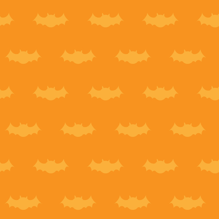 Seamless background with Halloween bats, orange backgroundのイラスト素材