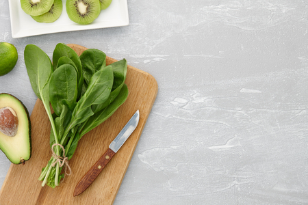 Healthy green smoothie ingredientsの写真素材