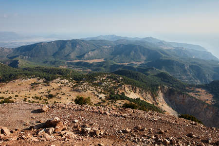 Beautiful mountains landscape of Fethiye region in Turkey. Summer travel.の写真素材