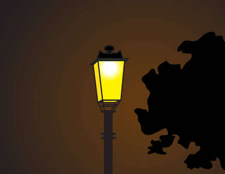 The Electricity Post in the Dark Nightのイラスト素材