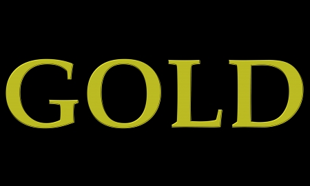 The gold text made by Photoshop program.の写真素材