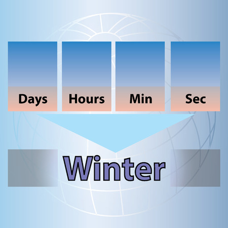 Countdown to Winterのイラスト素材