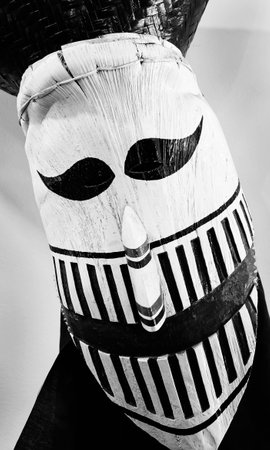 The Facemask of Ghost use in the Thai Traditional.の写真素材