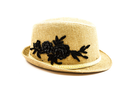 Lady hat, brown colorの写真素材