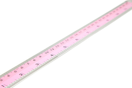 Ruler on the white background