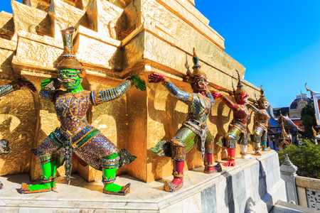 Grand Palace or Temple of the Emerald Buddha, Bangkok, Thailandのeditorial素材
