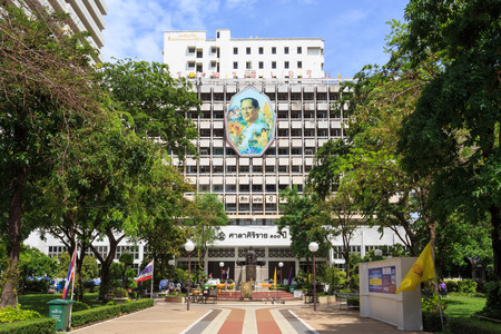 Bangkok Thailand  June 13 2015: Siriraj Hospital on the Chao Phraya River one of the oldest and the most famous hospital in Thailand it was founded since 1888.のeditorial素材