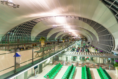 Bangkok, Thailand - November 9, 2015: Departure terminal in Bangkok airport on November 9, 2015. Suvarnabhumi or Bangkok airport is world's 4th largest single-building airport terminal and become a hub of ASEANs Airport.のeditorial素材