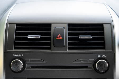 Car interior details of dashboardの写真素材