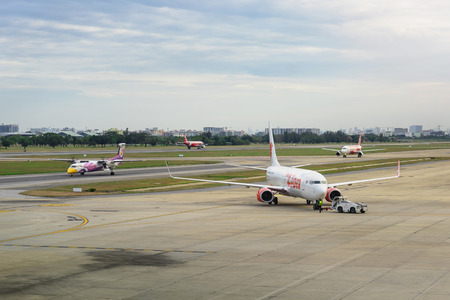 Bangkok, Thailand - February 3, 2017: Don Mueang Airport is the first airport in Bangkok. After...