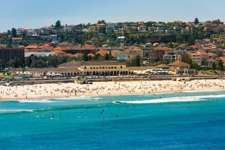 Sydney, Australia - February 20, 2017: View of the Bondi Beach in Sydney Australiaのeditorial素材