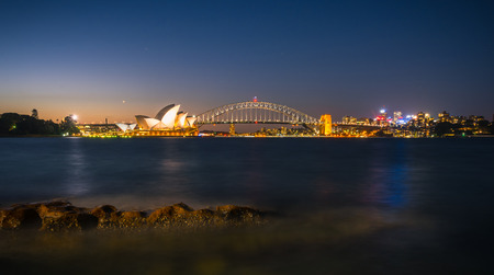 View of the Sydney Harbor and cityscape.の写真素材