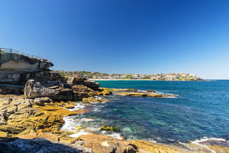 Sydney, Australia - February 20, 2017: View of the Bondi Beach in Sydney Australiaのeditorial素材