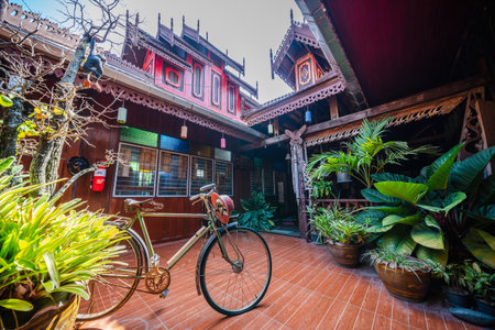 Phayao, Thailand - February 25, 2022: Wat Nantaram, the ancient temple in Phayao Province.のeditorial素材