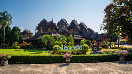 Phayao, Thailand - February 25, 2022: Wat Nantaram, the ancient temple in Phayao Province.のeditorial素材