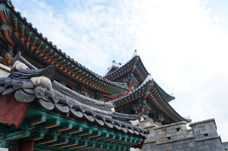 Pungnammun Gate  and Cloudy Skyのeditorial素材