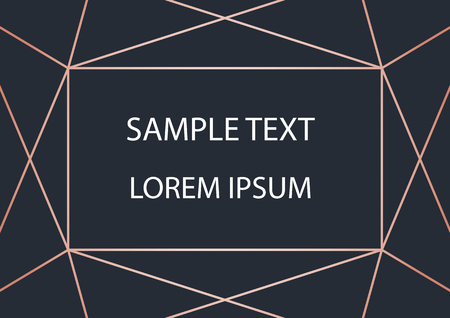 Vector card modern design wedding invitation on background. Trendy geometric stripes pattern .のイラスト素材