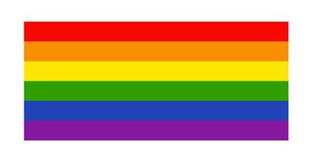 Vector image of a LGBTQ+ flag. Pride symbol illustration icon .のイラスト素材
