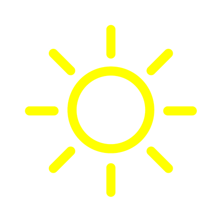 Brightness intensity icon. Isolated vector symbol on white background .のイラスト素材