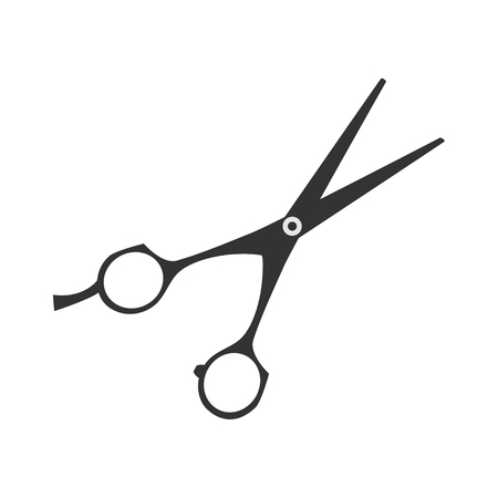Scissors icon vector illustration. Cut symbol with open scissors .のイラスト素材