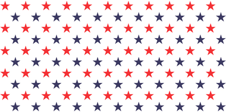 USA holiday 4th of July, American President Day, memorial day abstract vector seamless pattern .のイラスト素材