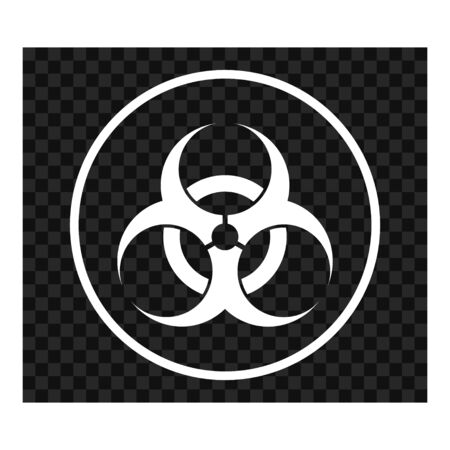 Biohazard modern website icon isolated on white background. Design for mobile app and ui .のイラスト素材