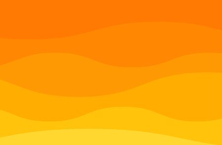 Orange zigzag wave line. Aque graphic, abstract background.  Modern flat design .のイラスト素材